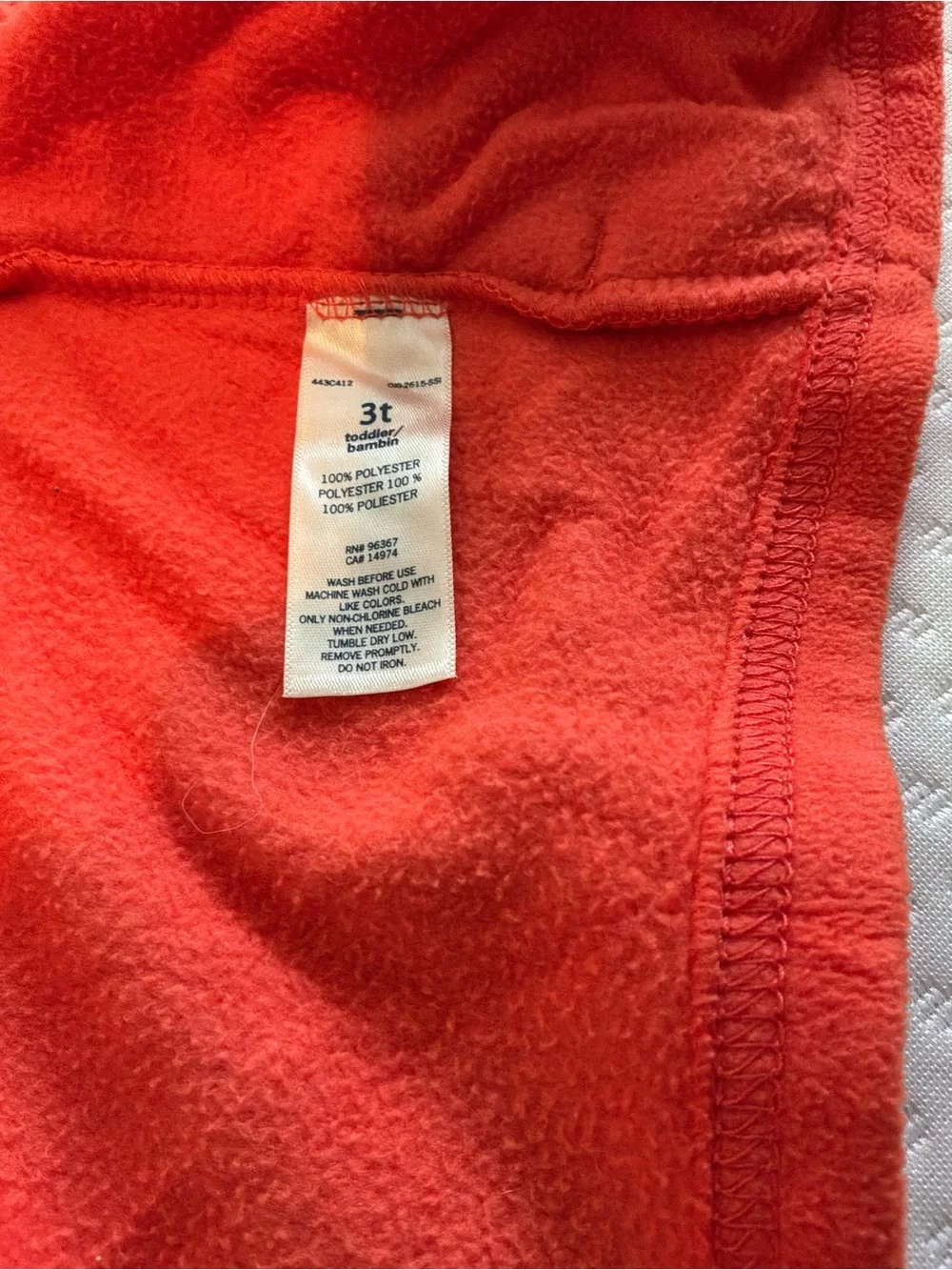 OshKosh B'gosh Kids Orange Fleece Jacket